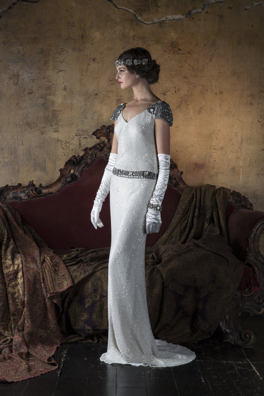 20-tal Vintage brudklänning 1808