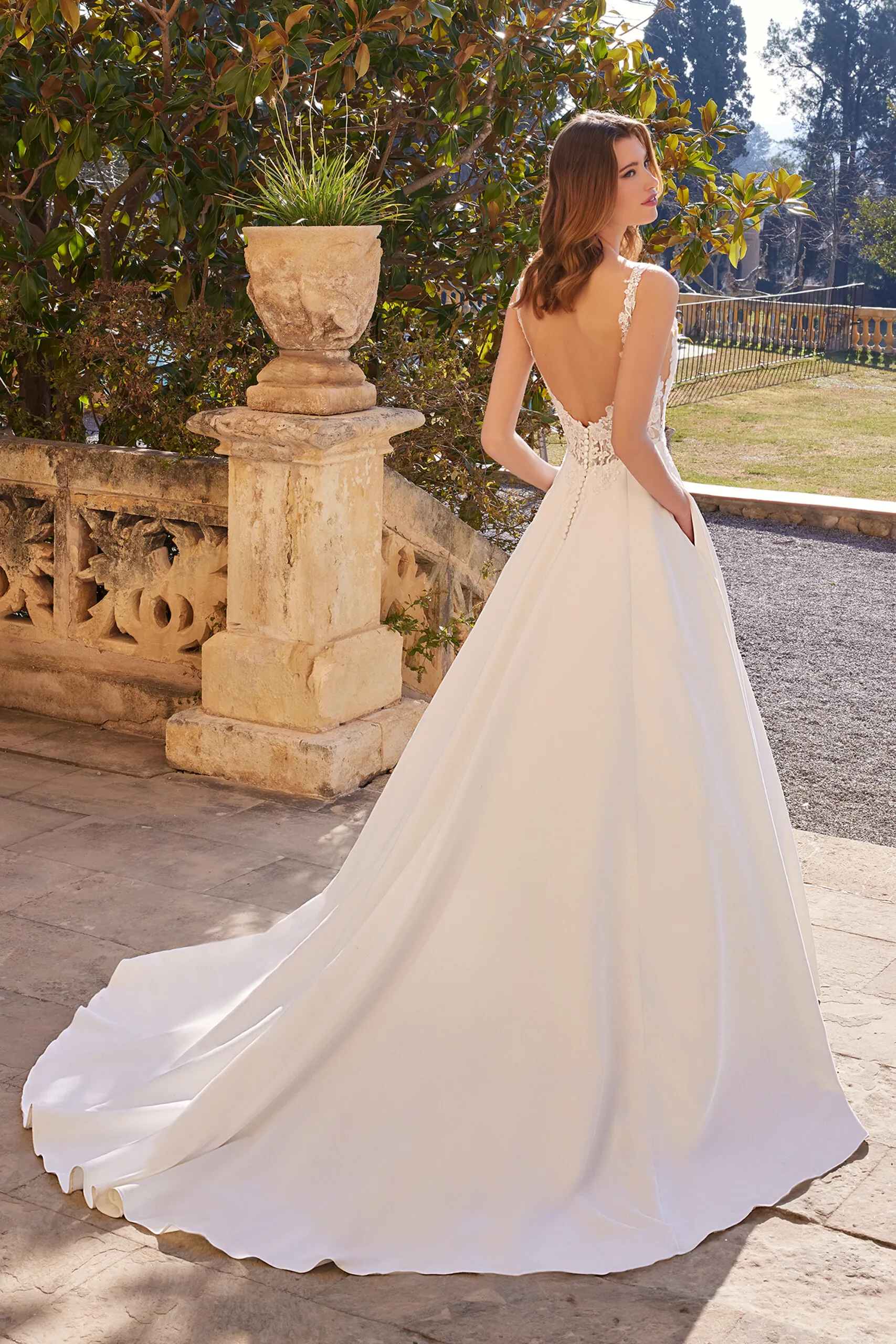 Romantisk brudklänning R2609 - Bild 2